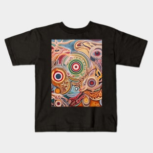 Explore the Cultural Depth: Australian Aboriginal Art and Unique Visual Traditions Kids T-Shirt